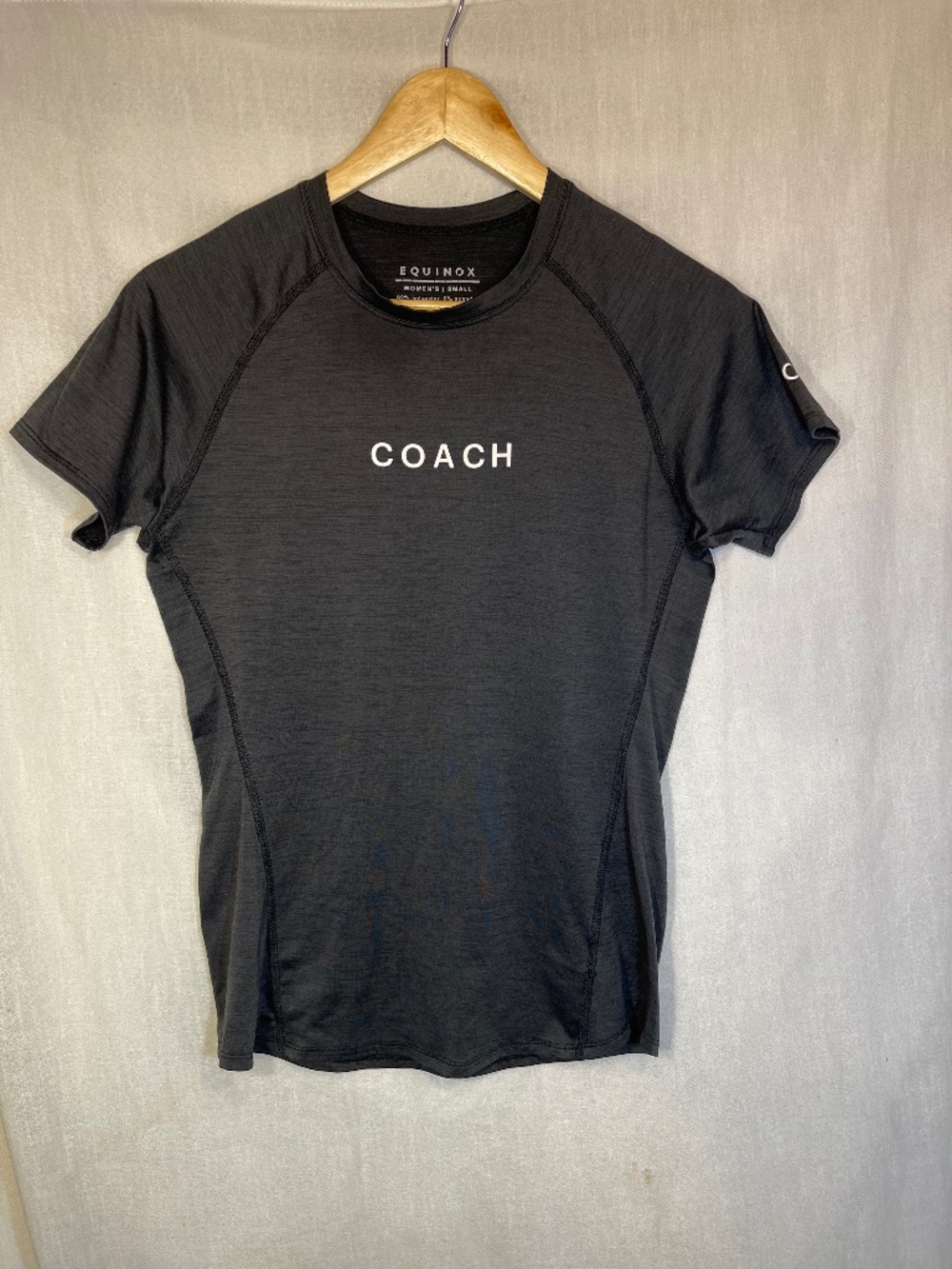 Equinox COACH Short-Sleeve Black Performance Top